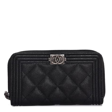 black quilted chanel wallet|chanel small zipper wallet.